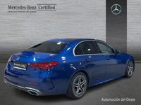 Usado Mercedes C200 AMG line 163 CV (119 kW) 2023 Azul Berlina