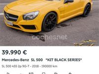 Usado Mercedes SL500 306 CV (225 kW) 2002 Amarillo Descapotable
