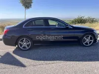 Usado Mercedes C220 AMG line 170 CV (125 kW) 2017 Azul Berlina