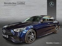 Usado Mercedes C220 AMG line 200 CV (147 kW) 2022 Cavansitblau  metallic paint Berlina