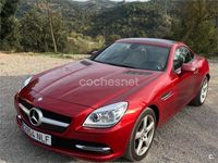 Usado Mercedes SLK200 184 CV (135 kW) 2016 Rojo Descapotable