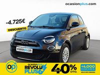 Usado Fiat 500e Action 69 kW (95 CV) 2022 Negro Utilitario