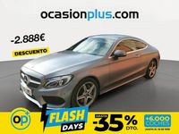 Usado Mercedes C300 AMG 245 CV (180 kW) 2017 Gris Coupe
