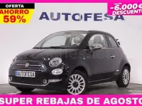 Usado Fiat 500C Lounge 69 CV (50 kW) 2018 Negro Descapotable