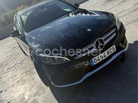 Usado Mercedes C180 AMG line 156 CV (114 kW) 2015 Negro Berlina