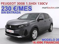 Usado Peugeot 3008 Active 130 CV (95 kW) 2022 Gris / plata SUV