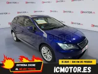 Usado Seat Leon Style 130 CV (95 kW) 2018 Azul Berlina