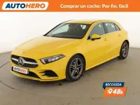 Usado Mercedes A180 AMG line 136 CV (100 kW) 2020 Amarillo Berlina