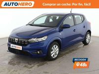Usado Dacia Sandero Comfort 91 CV (66 kW) 2021 Azul Utilitario