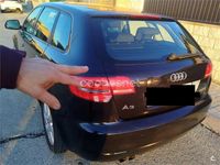 Usado Audi A3 105 CV (77 kW) 2009 Negro Berlina
