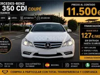 Usado Mercedes E350 231 CV (169 kW) 2010 Blanco Coupe