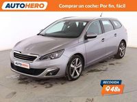 Usado Peugeot 308 Allure 120 CV (88 kW) 2017 Gris Utilitario
