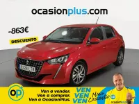 Usado Peugeot 208 Active 100 CV (73 kW) 2021 Rojo Utilitario