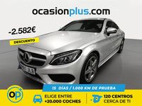Usado Mercedes C220 AMG line 170 CV (125 kW) 2016 Gris plata Coupe