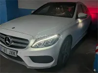 Usado Mercedes C220 AMG line 170 CV (125 kW) 2017 Blanco Familiar