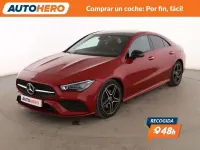 Usado Mercedes CLA220 AMG line 190 CV (139 kW) 2020 Rojo Coupe