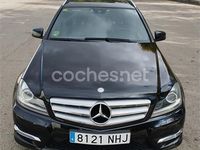 Usado Mercedes C180 Elegance 156 CV (114 kW) 2012 Negro Familiar