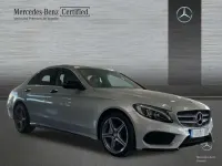 Usado Mercedes C220 AMG line 170 CV (125 kW) 2016 Plateado Berlina
