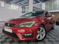 Usado Seat Leon FR 125 CV (91 kW) 2016 Granate Berlina