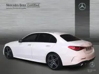Usado Mercedes C220 AMG line 200 CV (147 kW) 2022 Blanco polar Berlina