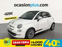 Usado Fiat 500 Lounge 69 CV (50 kW) 2016 Blanco Descapotable