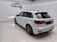 Usado Audi A3 Sportback S-Line 116 CV (85 kW) 2019 Blanco Utilitario