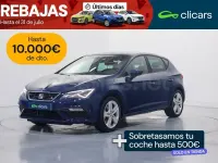Usado Seat Leon FR 130 CV (95 kW) 2019 Azul Berlina