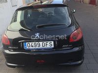 Usado Peugeot 206 70 CV (51 kW) 2005 Negro Berlina