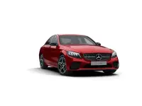 Usado Mercedes C200 AMG line 160 CV (117 kW) 2020 Rojo Berlina