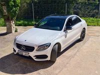 Usado Mercedes C220 AMG line 170 CV (125 kW) 2015 Blanco Berlina