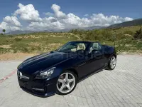 Usado Mercedes SLK200 184 CV (135 kW) 2012 Azul Descapotable