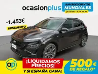 Usado Hyundai Kona N Line 136 CV (100 kW) 2021 Negro SUV