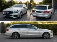 Usado Mercedes C220 170 CV (125 kW) 2015 Gris / plata Familiar
