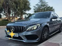 Usado Mercedes C200 AMG line 136 CV (100 kW) 2017 Gris / plata Berlina