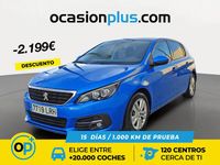Usado Peugeot 308 Active 110 CV (80 kW) 2021 Azul Berlina