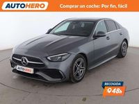 Usado Mercedes C200 AMG line 204 CV (150 kW) 2021 Gris Berlina