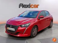 Usado Peugeot 208 Active 101 CV (74 kW) 2021 Rojo Utilitario