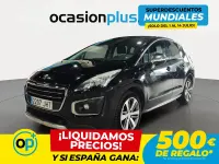Usado Peugeot 3008 Allure 120 CV (88 kW) 2015 Negro Familiar