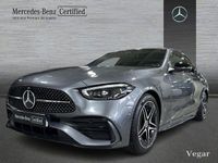 Usado Mercedes C200 AMG line 204 CV (150 kW) 2021 Gris selenita Berlina