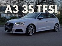 Używany Audi A3 S-Line 150 KM (110 kW) 2019 Biały Sedan/Limuzyna