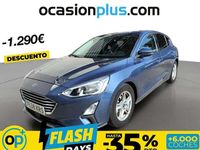 Usado Ford Focus Trend+ 125 CV (91 kW) 2018 Azul Utilitario