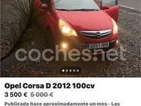 Usado Opel Corsa Selective 100 CV (73 kW) 2012 Rojo Utilitario