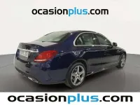 Usado Mercedes C250 AMG line 204 CV (150 kW) 2015 Azul Berlina