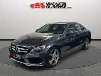 Usado Mercedes C200 AMG line 136 CV (100 kW) 2016 Gris / plata Berlina