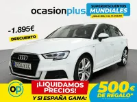Usado Audi A3 S-Line 150 CV (110 kW) 2019 Blanco Berlina