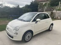 Usado Fiat 500 Lounge 75 CV (55 kW) 2009 Blanco Descapotable