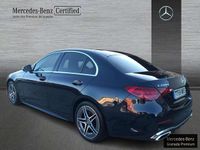 Usado Mercedes C220 AMG line 200 CV (147 kW) 2022 Azul Berlina