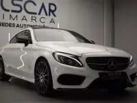 Usado Mercedes C220 AMG line 170 CV (125 kW) 2017 Blanco Coupe