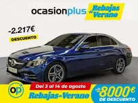 Usado Mercedes C220 AMG 194 CV (142 kW) 2019 Azul Berlina
