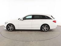 Usado Mercedes C220 AMG line 170 CV (125 kW) 2015 Blanco Familiar